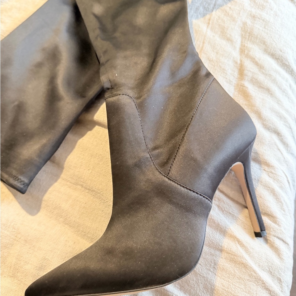 Aldo Satin Over-the-Knee Boots - Picture 5 of 7